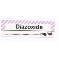 Diazoksyd mg/ml, pudełko 400 naklejek