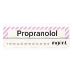 Propranolol mg/ml, pudełko 400 naklejek