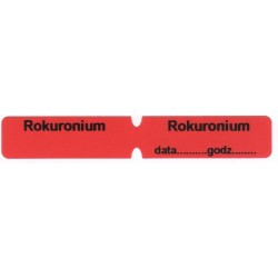 Rokuronium, pudełko 200 naklejek