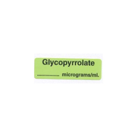 Glikopironium mcg/ml, pudełko 400 naklejek