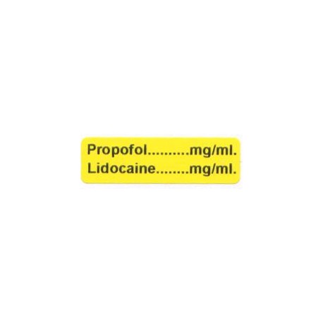 Propofol mg/ml - Lignokaina mg/ml