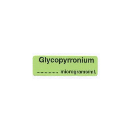 Glikopirronium mikrogram, pudełko 400 naklejek