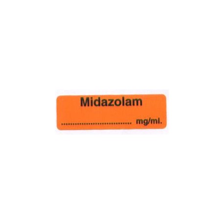 Midazolam, pudełko 400 naklejek