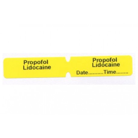 Propofol/lignokaina, pudełko 200 naklejek