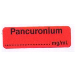 Pankuronium, pudełko 400 naklejek