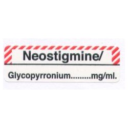 Neostygmina/Glikopironium, pudełko 400 naklejek