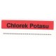 Chlorek potasu, pudełko 400 naklejek