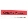 Chlorek potasu, pudełko 400 naklejek