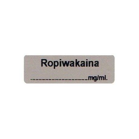 Ropiwakaina mg/ml, pudełko 400 naklejek