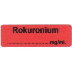 Rokuronium, pudełko 400 naklejek