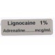 Lignokaina 1%/Adrenalina, pudełko 400 naklejek