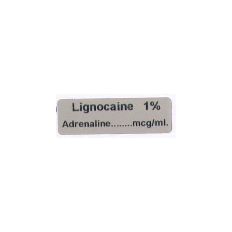 Lignokaina 1%/Adrenalina, pudełko 400 naklejek