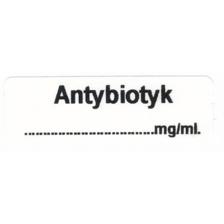 Antybiotyk, pudełko 400 naklejek