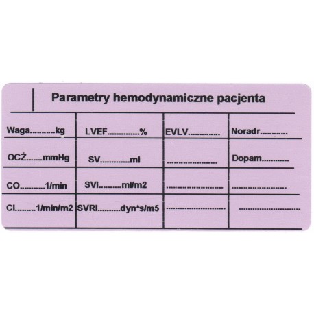 Parametry hemodynamiczne