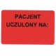 Pacjent uczulony na: