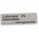 Lignokaina 2% - Adrenalina, pudełko 400 naklejek