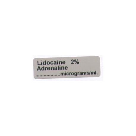Lignokaina 2% - Adrenalina, pudełko 400 naklejek