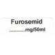Furosemid ....mg/50ml