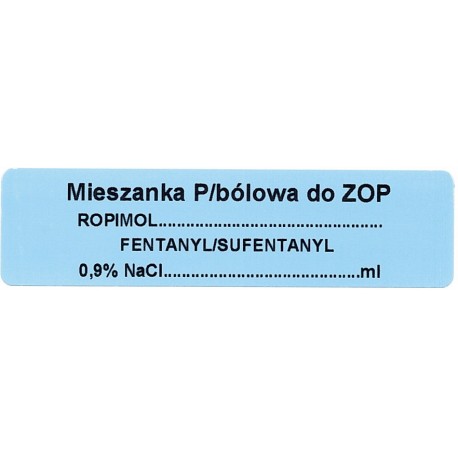 Mieszanka przecwbólowa zewnątrzoponowa