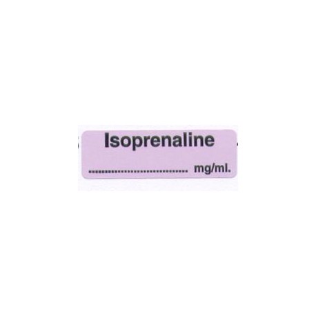 Isoprenalina mg/ml, pudełko 400 naklejek